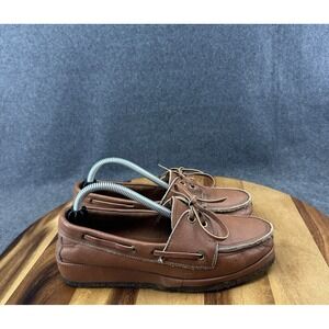 Cherokee of California Vintage Leather Moc Toe Boat Shoes Womens Sz 7 1980s 90s